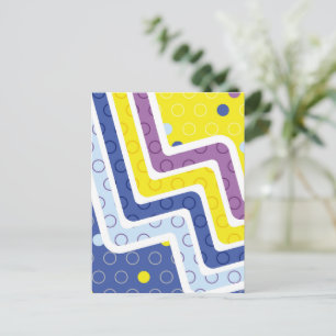 Geometric Figures 5 Holiday Postcard