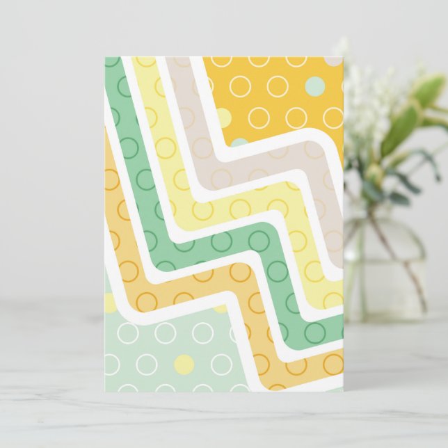Geometric Figures 7 Thank You Card (Standing Front)