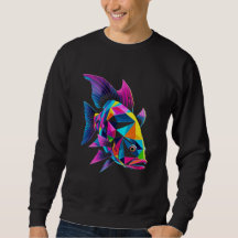 Geometric Fish Sweatshirt