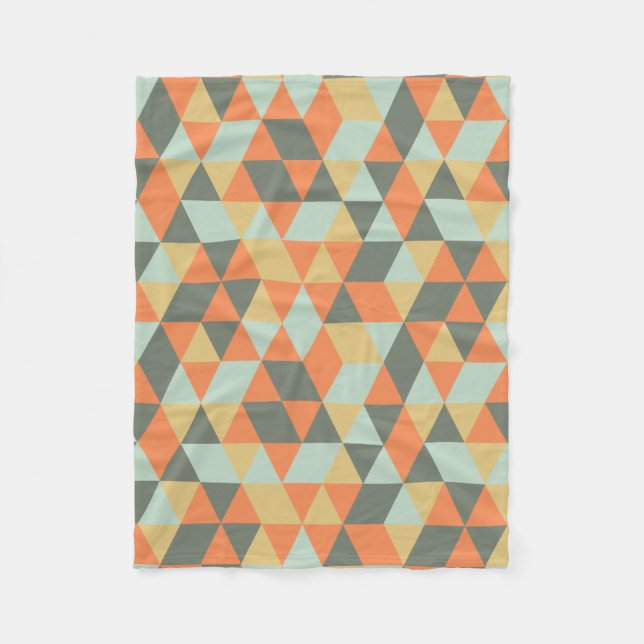 Geometric fleece blanket (Front)