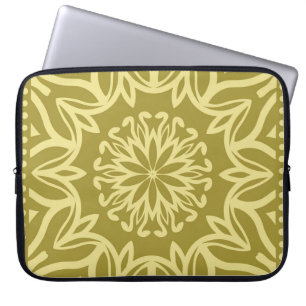 Geometric floral background. Tribal ethnic ornate Laptop Sleeve