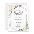 Geometric Floral Budget Bridal Luncheon Invitation