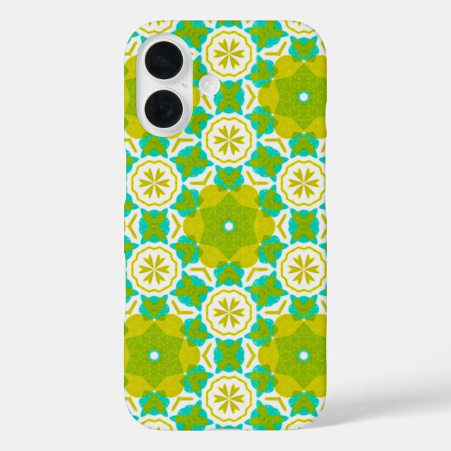 Geometric Floral Pattern Case-Mate iPhone Case (Back)