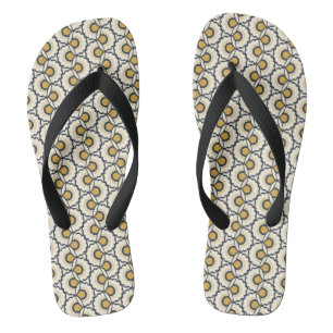 Geometric Floral Pattern Jandals