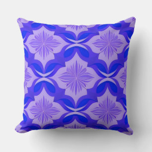 Geometric Floral Pattern Vibrant Multicolor Decor Cushion