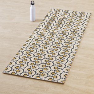 Geometric Floral Pattern Yoga Mat