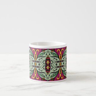 Geometric Floral Tribal Ethnic Doodle Espresso Cup