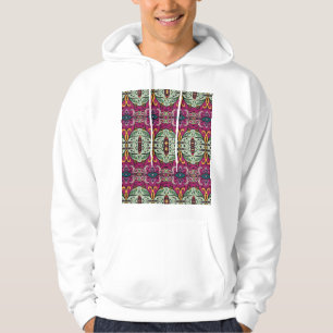 Geometric Floral Tribal Ethnic Doodle Hoodie