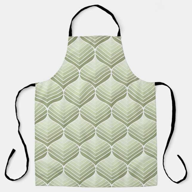 Geometric floral vintage seamless pattern. Abstrac Apron (Front)