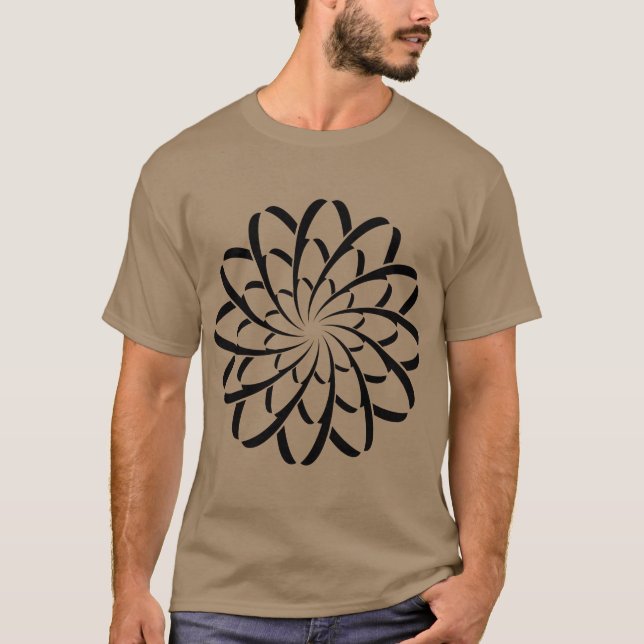 Geometric Flower 02 T-Shirt (Front)
