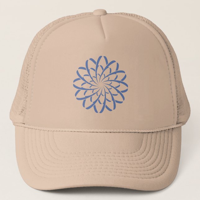 Geometric Flower 02 Trucker Hat (Front)