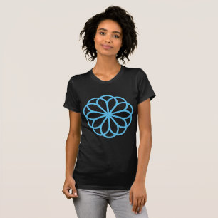 Geometric Flower 06 - Sky Blue T-Shirt