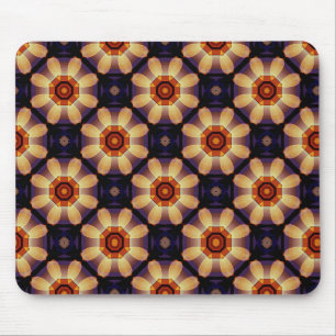 Geometric Flower- like Shapes in Golds Mouse Pad