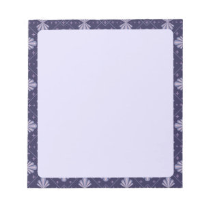 Geometric Flower Petals Abstract Repeat Pattern Notepad