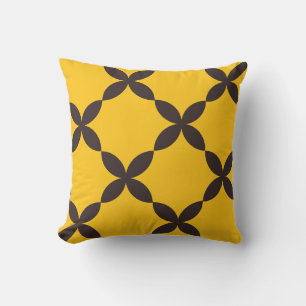 Geometric Flower Seamless Pattern Cushion