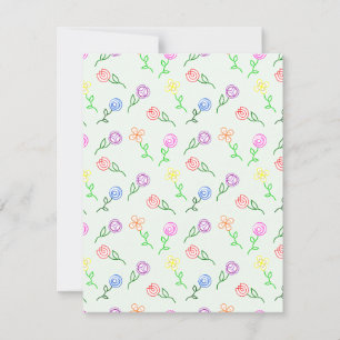 Geometric Flowers Card