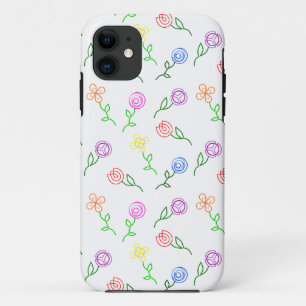 Geometric Flowers Case-Mate iPhone Case