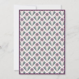 Geometric Flowers Holiday Card