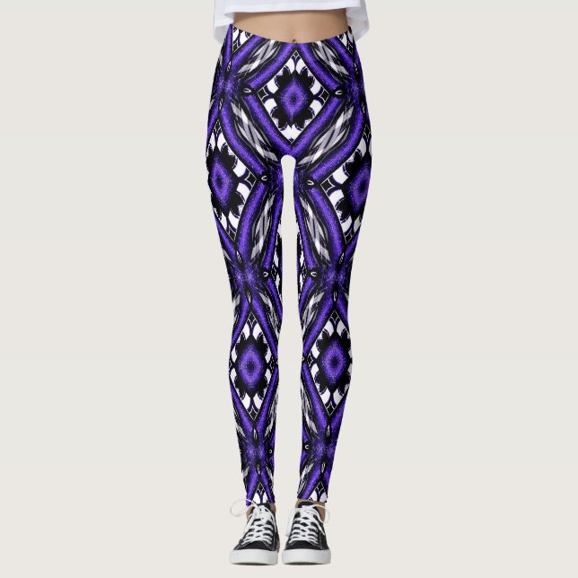 Geometric Flowers..... Leggings (Front)
