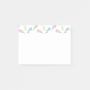 Geometric Flowers  Post-it Notes