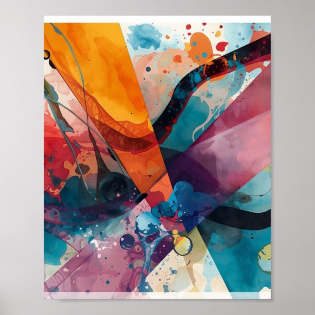 Geometric Fluidity Poster (Front)