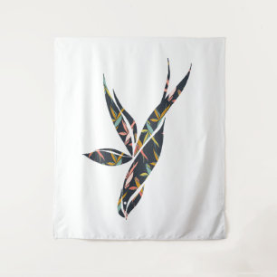 Geometric Flying Bird Tapestry