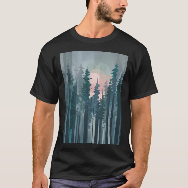 Geometric Forest T-Shirt (Front)