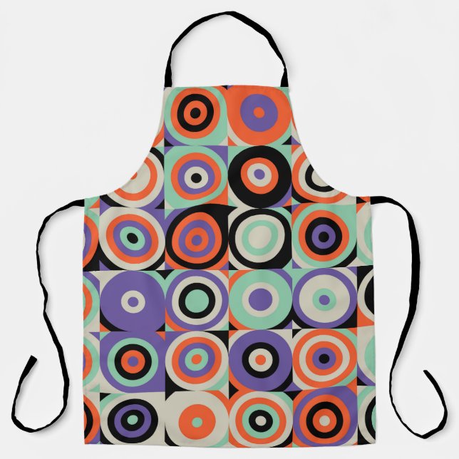 Geometric Forms, Abstract Vintage Design. Apron (Front)