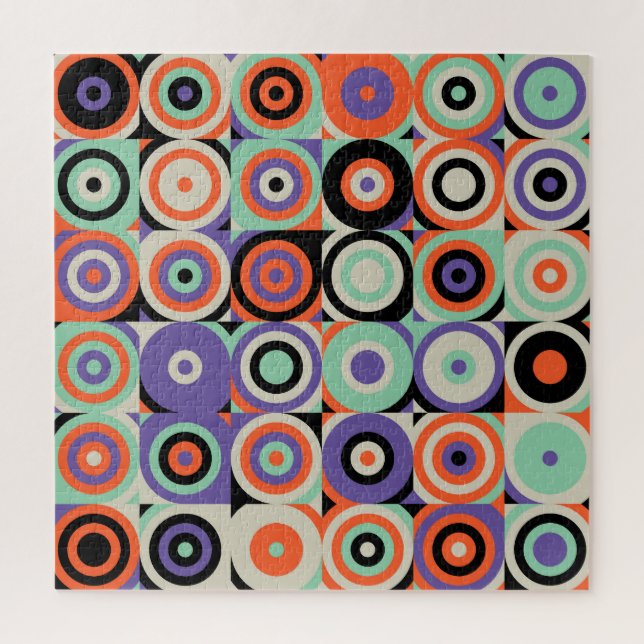 Geometric Forms, Abstract Vintage Design. Jigsaw Puzzle (Vertical)