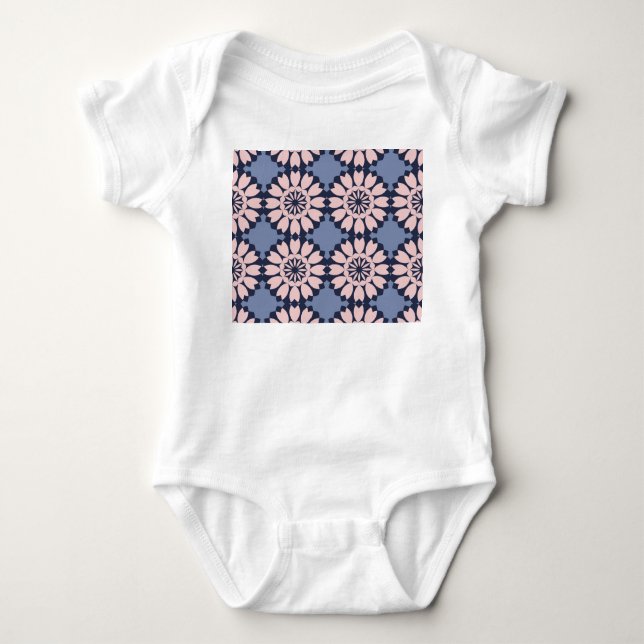 Geometric Forms: Decorative Seamless Pattern. Baby Bodysuit (Front)
