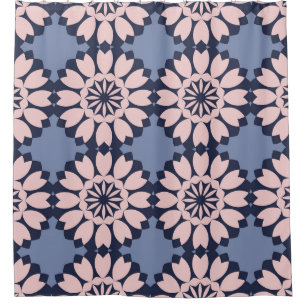 Geometric Forms: Decorative Seamless Pattern. Shower Curtain