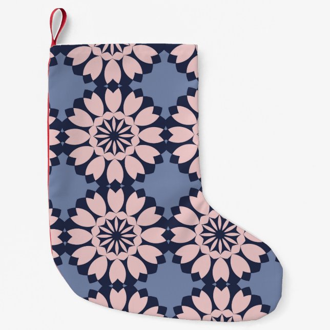 Geometric Forms: Decorative Seamless Pattern. Small Christmas Stocking (Front)