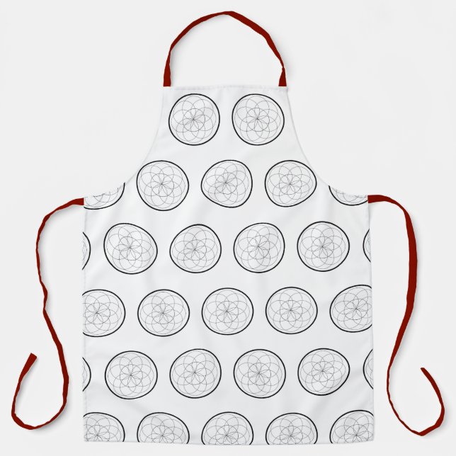 geometric forms in art apron (Front)