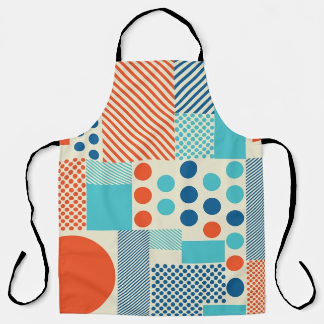 Geometric Forms, Modern Art Pattern. Apron (Front)