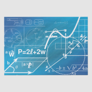 geometric formula tissue paper