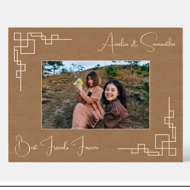 Geometric Friends Custom Wood Picture Frames  (Creator Uploaded)
