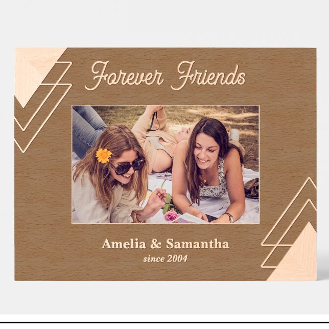 Geometric Friends Forever Name Custom Wood Frames (Creator Uploaded)