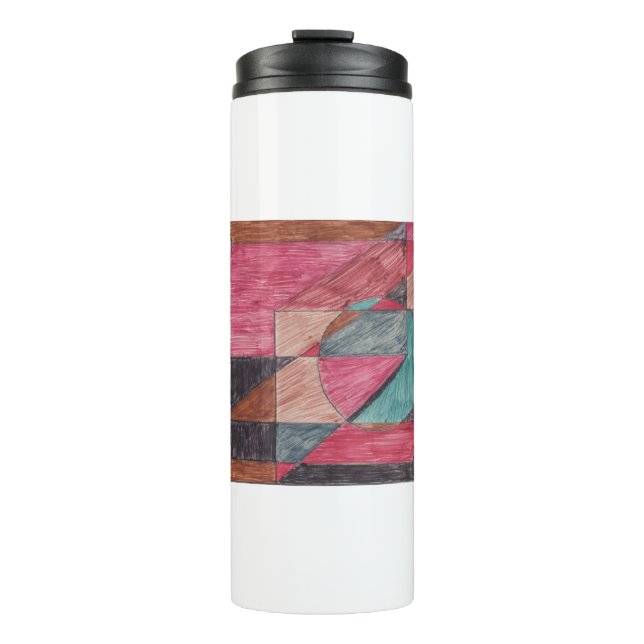 Geometric Fun Thermal Tumbler (Front)