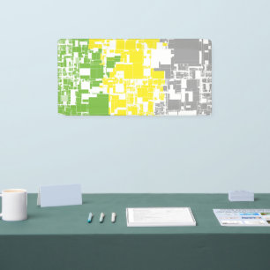 Geometric Funky Abstract Lithromantic Pride Flag Banner