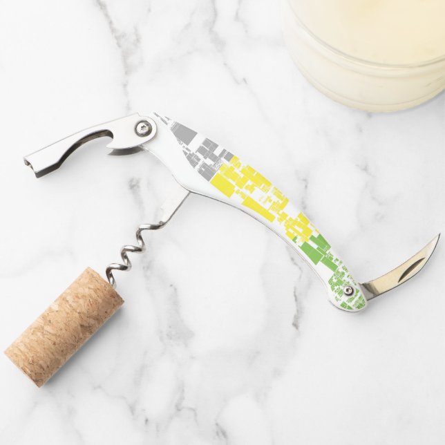 Geometric Funky Abstract Lithromantic Pride Flag Corkscrew (Front)