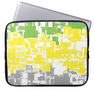 Geometric Funky Abstract Lithromantic Pride Flag Laptop Sleeve