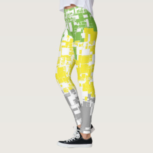 Geometric Funky Abstract Lithromantic Pride Flag Leggings