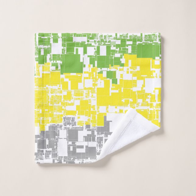 Geometric Funky Abstract Lithromantic Pride Flag Wash Cloth (Wash Cloth)