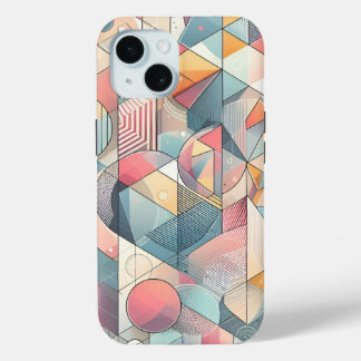 Geometric Fusion iPhone 15 Case