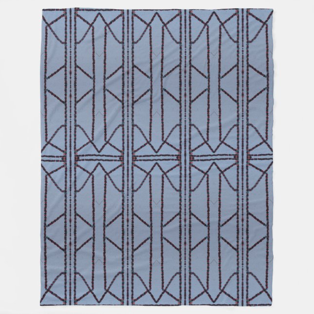 Geometric Fusion Fleece Blanket (Front)