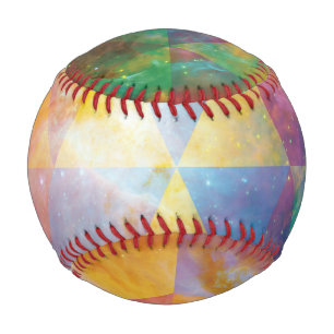 Geometric Galaxy Art Baseball