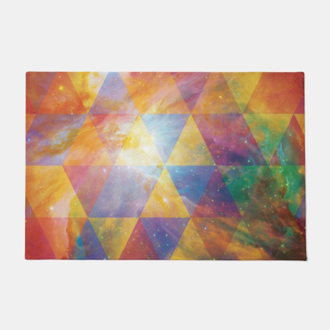 Geometric Galaxy Art Doormat (Front)