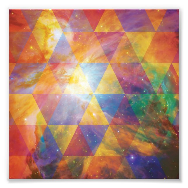 Geometric Galaxy Art Photo Print (Front)