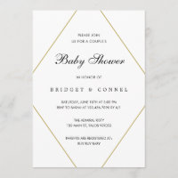 Geometric Gender Neutral Couples Baby Shower