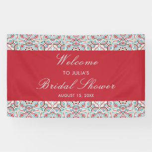 Geometric Glittering Metallic Luxury Bridal Shower Banner